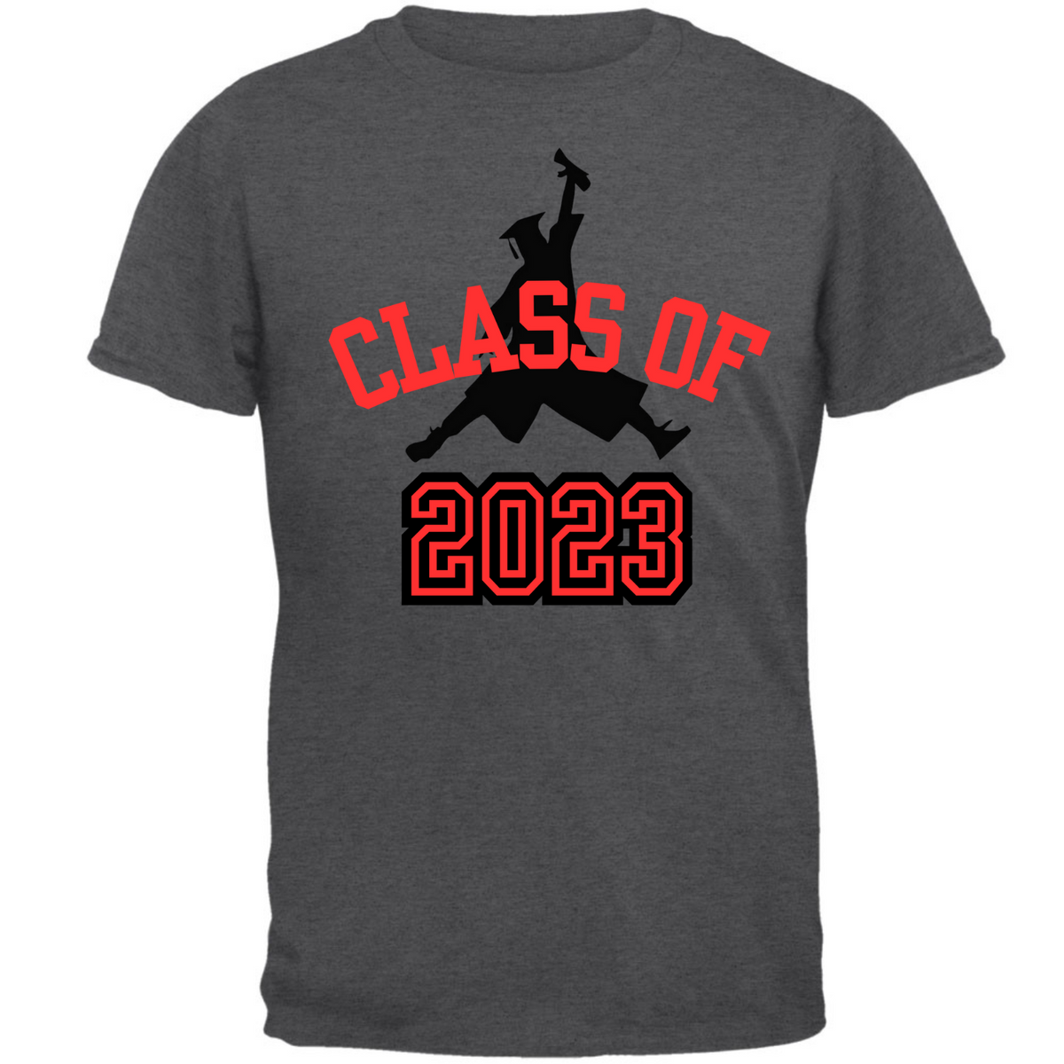 Class of 2023 Graduation Jumping Grad T Shirt  Old Glory