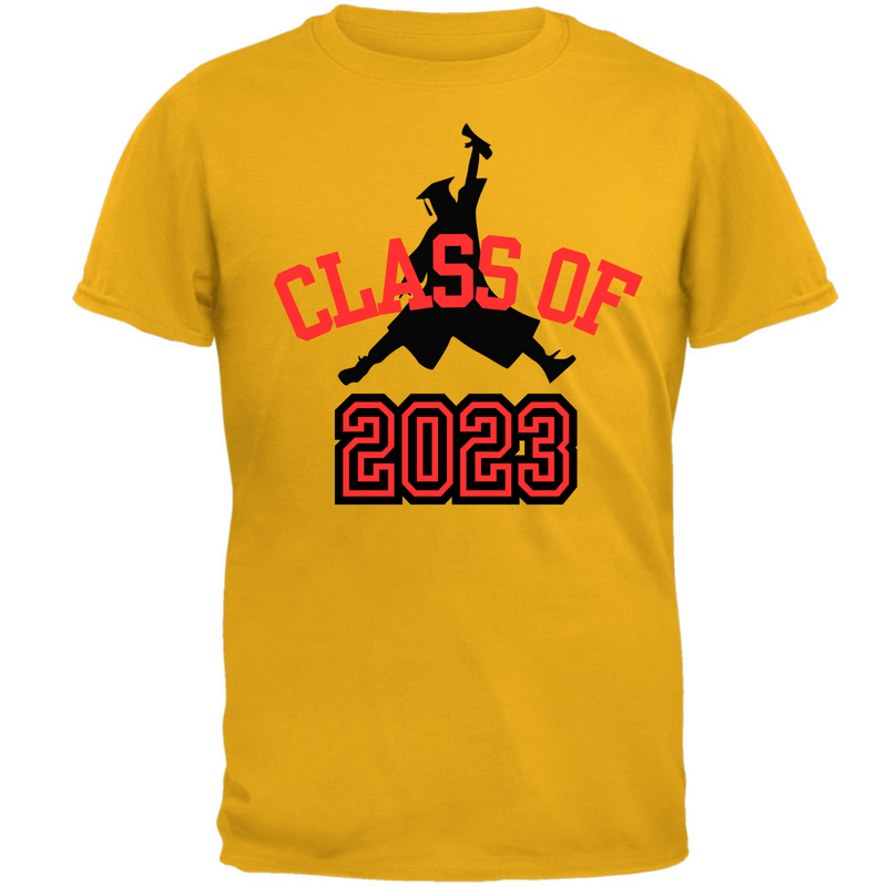 Class of 2023 Graduation Jumping Grad T Shirt  Old Glory