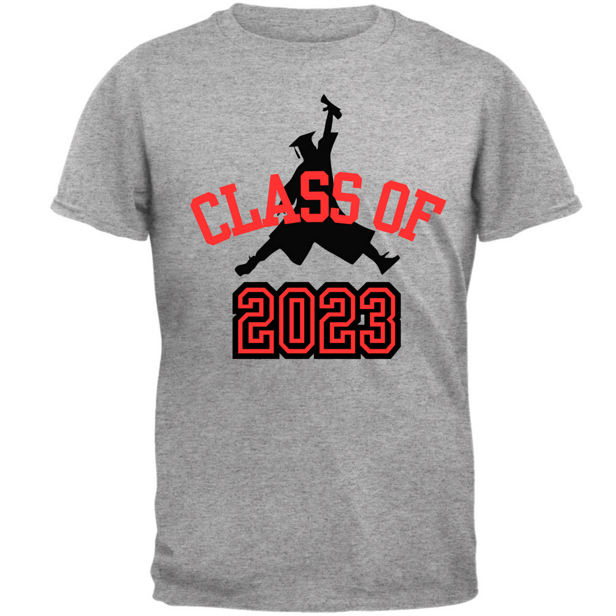 Class of 2023 Graduation Jumping Grad T Shirt  Old Glory