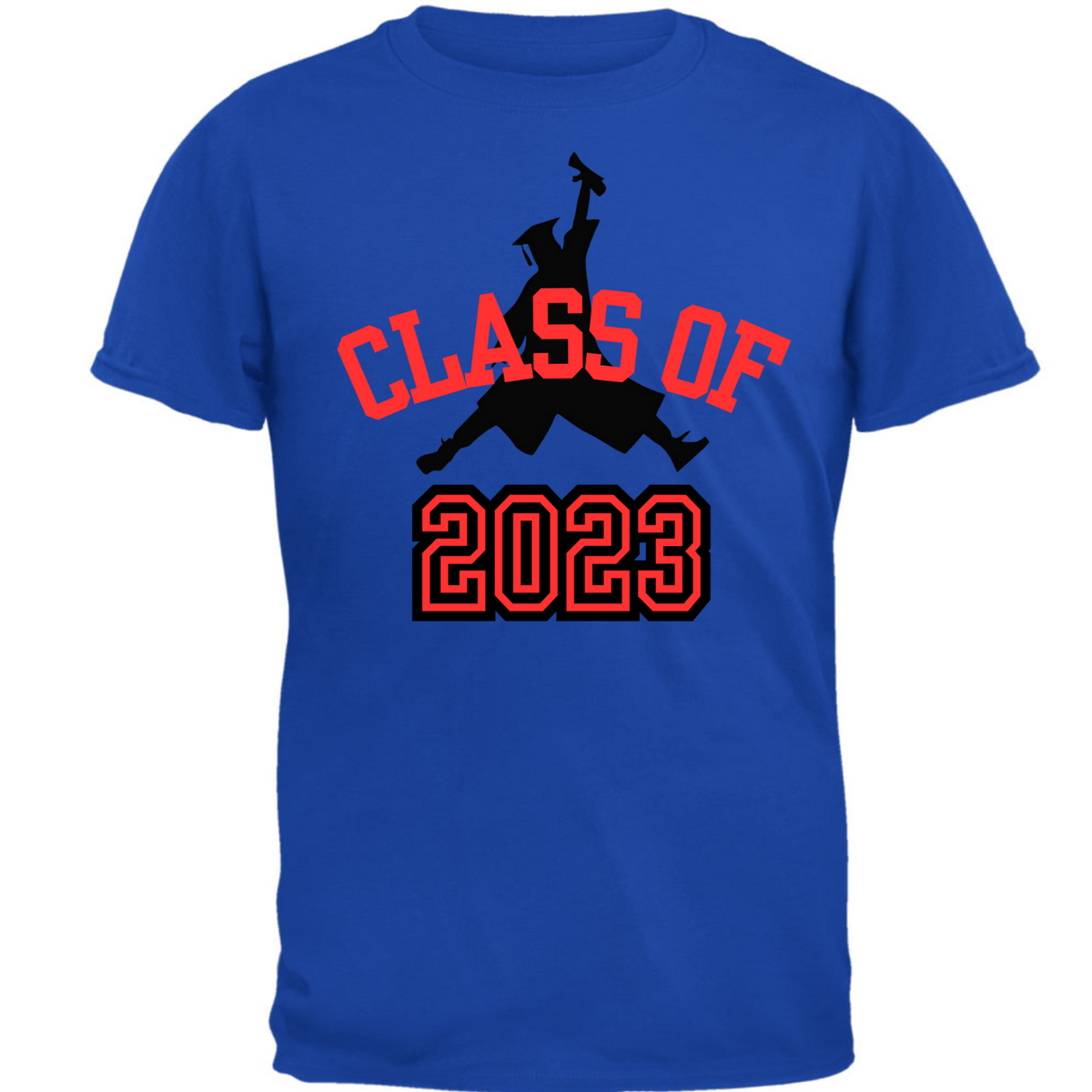 Class of 2023 Graduation Jumping Grad T Shirt  Old Glory