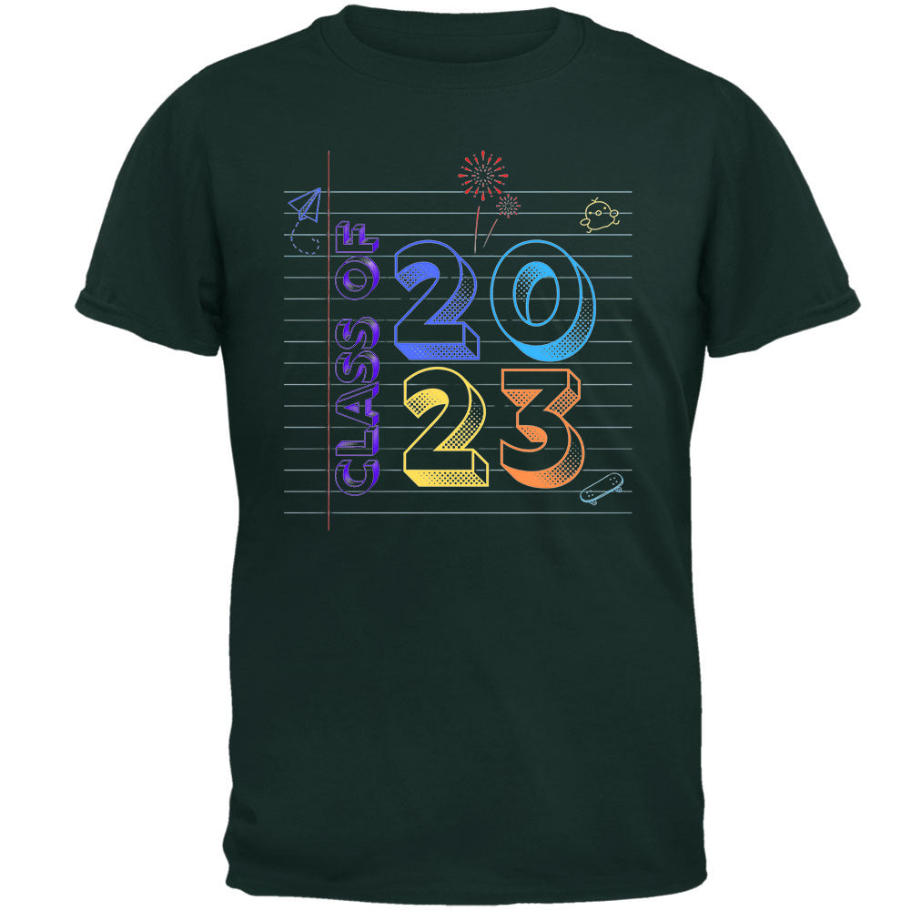 Class of 2023 Graduation Notebook Doodle T Shirt  Old Glory
