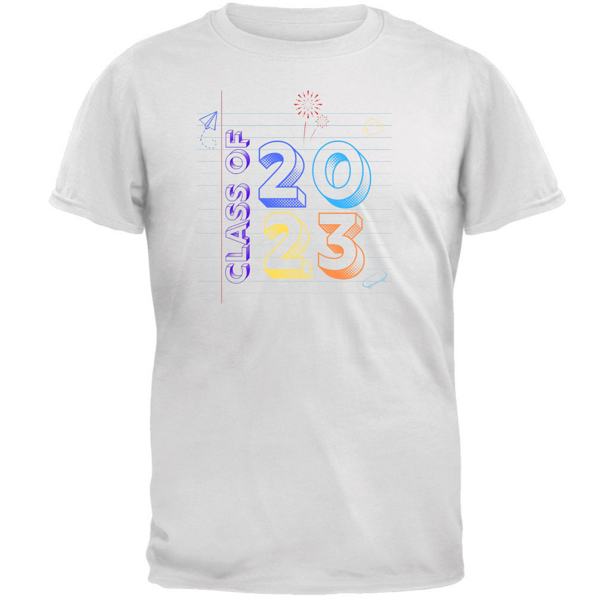 Class of 2023 Graduation Notebook Doodle T Shirt  Old Glory