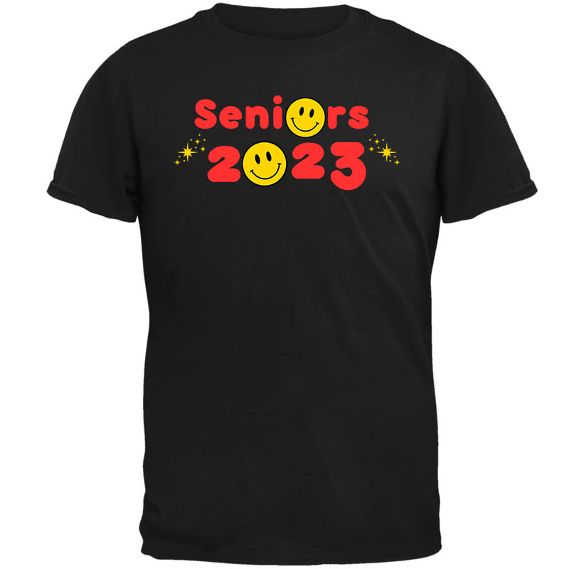 Class of 2023 Graduation Happy Face Seniors T Shirt  Old Glory