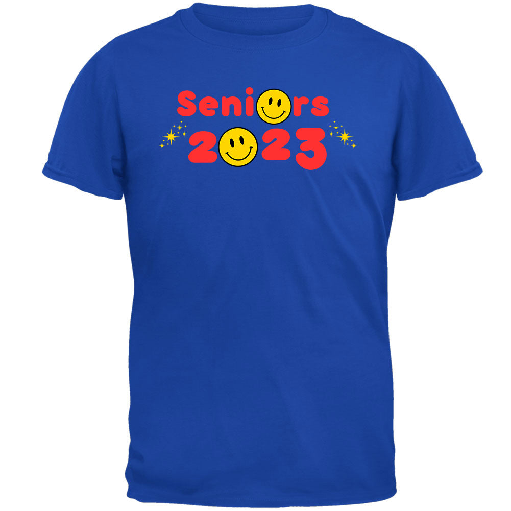 Class of 2023 Graduation Happy Face Seniors T Shirt  Old Glory
