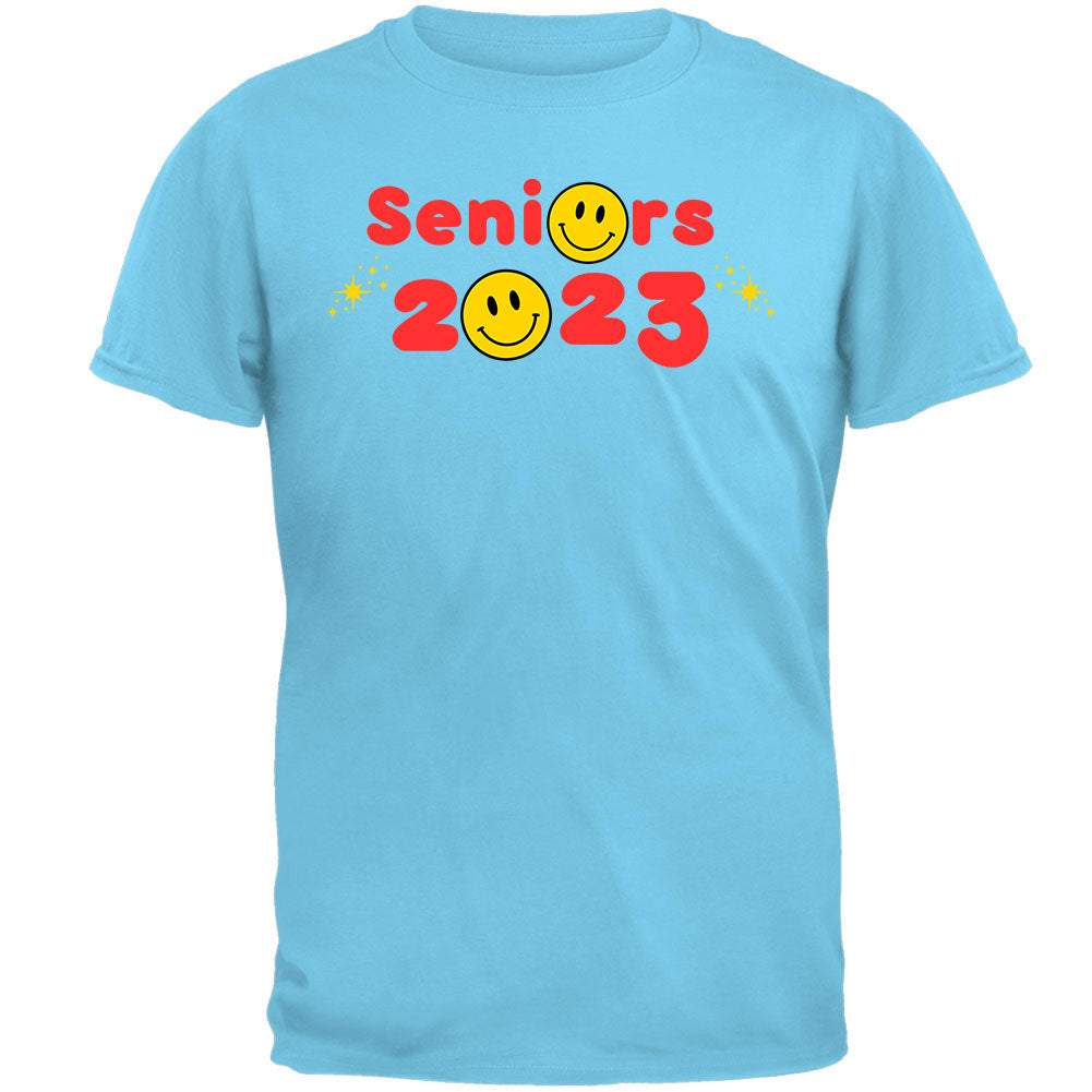 Class of 2023 Graduation Happy Face Seniors T Shirt  Old Glory