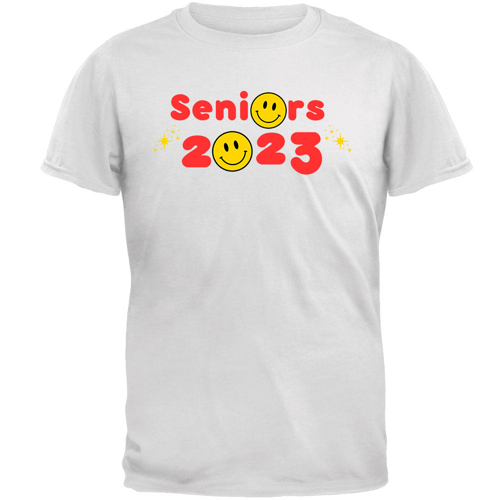 Class of 2023 Graduation Happy Face Seniors T Shirt  Old Glory
