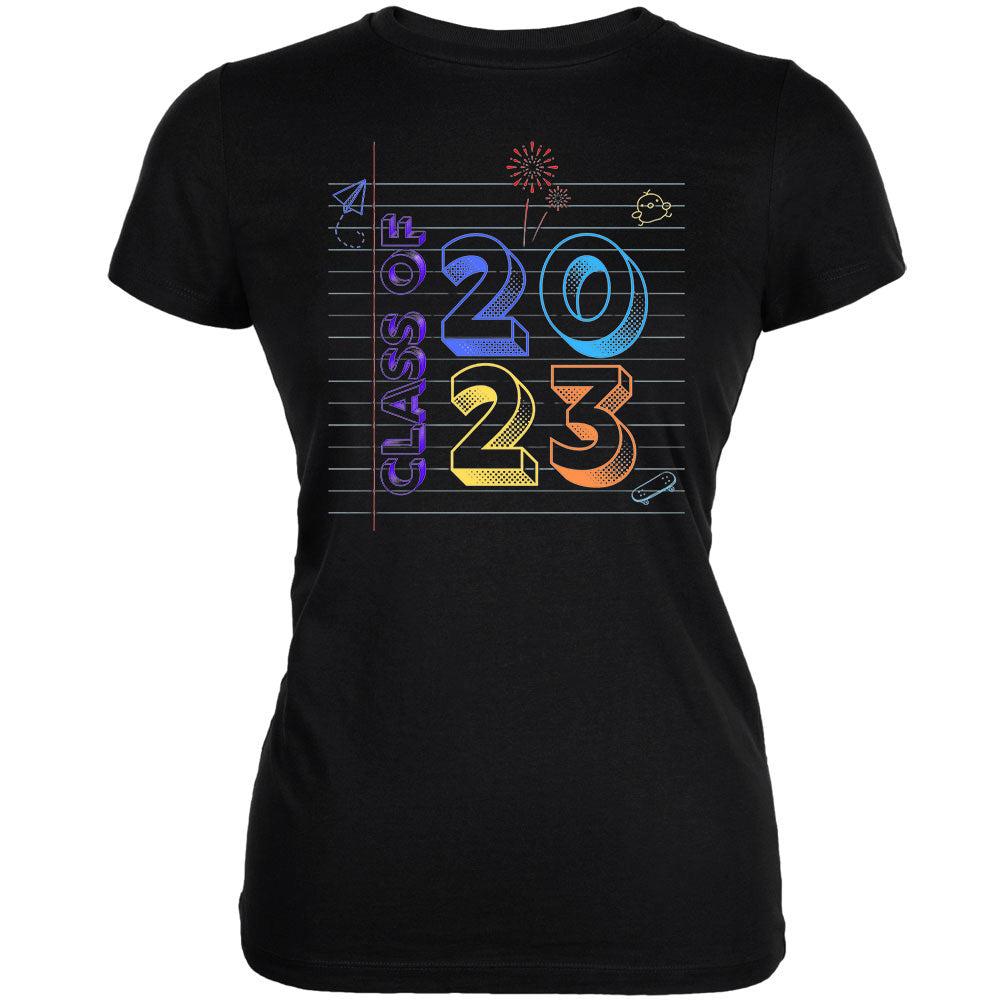 Class of 2023 Graduation Notebook Doodle Juniors T Shirt  Old Glory