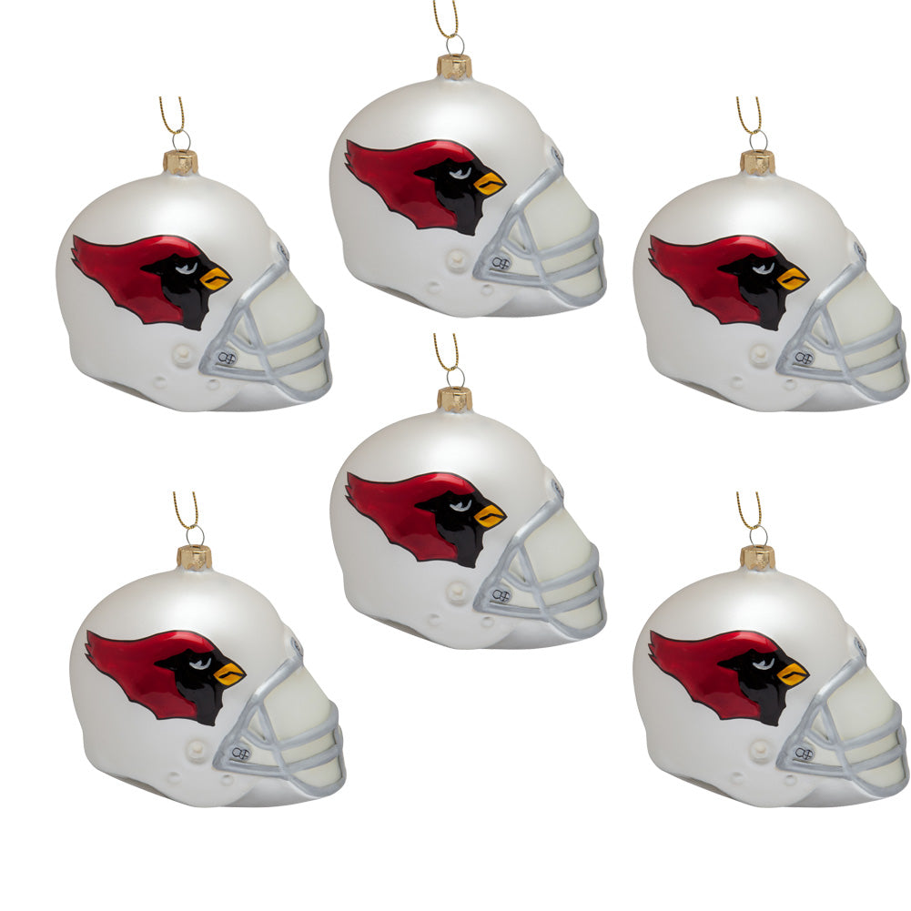 Arizona Cardinals - Glass Helmet Ornament 6 Pack - OS / Multicoloured Ornaments Old Glory