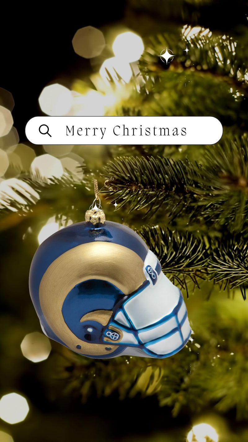 St. Louis Rams - Glass Helmet Ornament 6 Pack - OS / Multicoloured Ornaments Old Glory