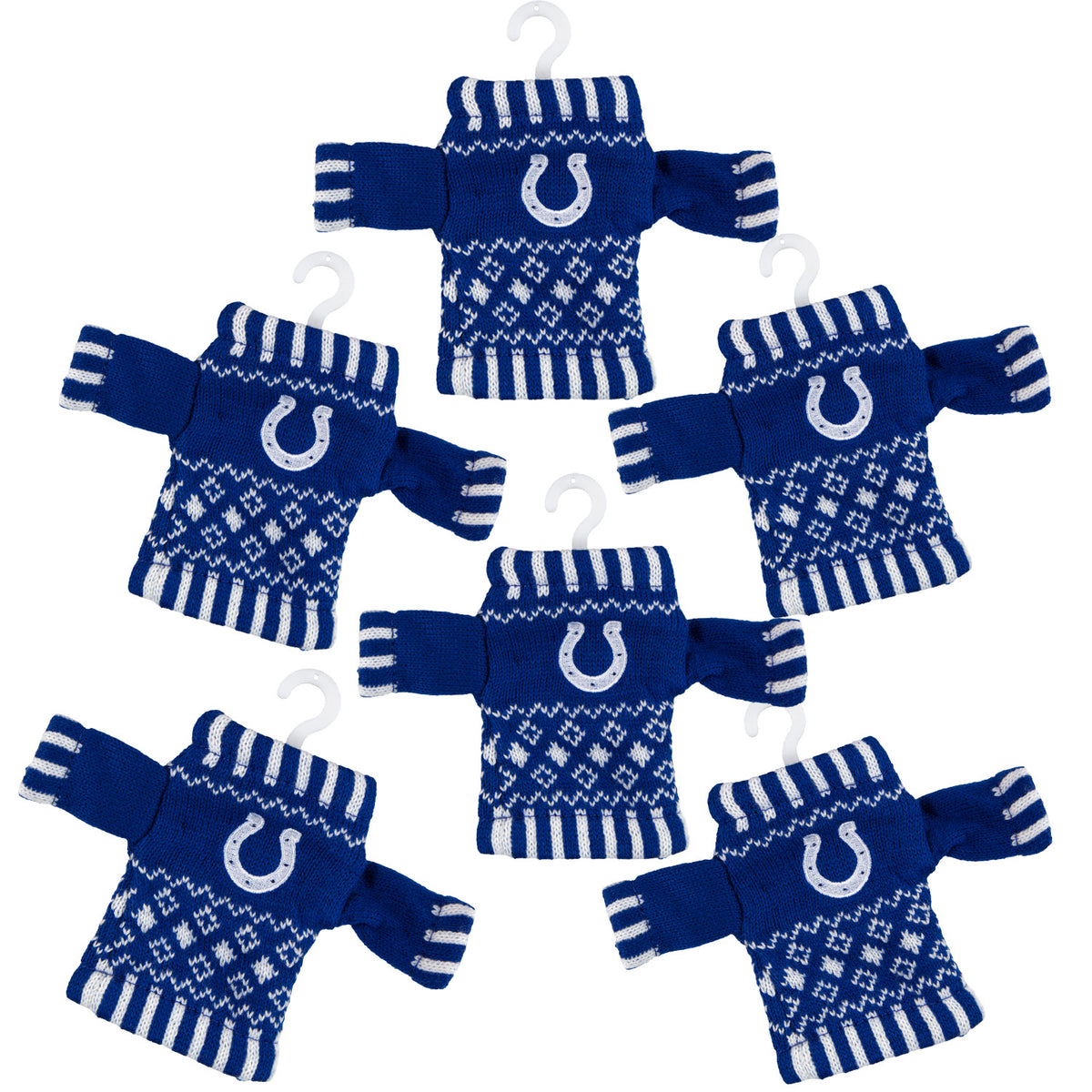 Indianapolis Colts - Knit Sweater Ornament 6 Pack - OS / Multicoloured Ornaments Old Glory