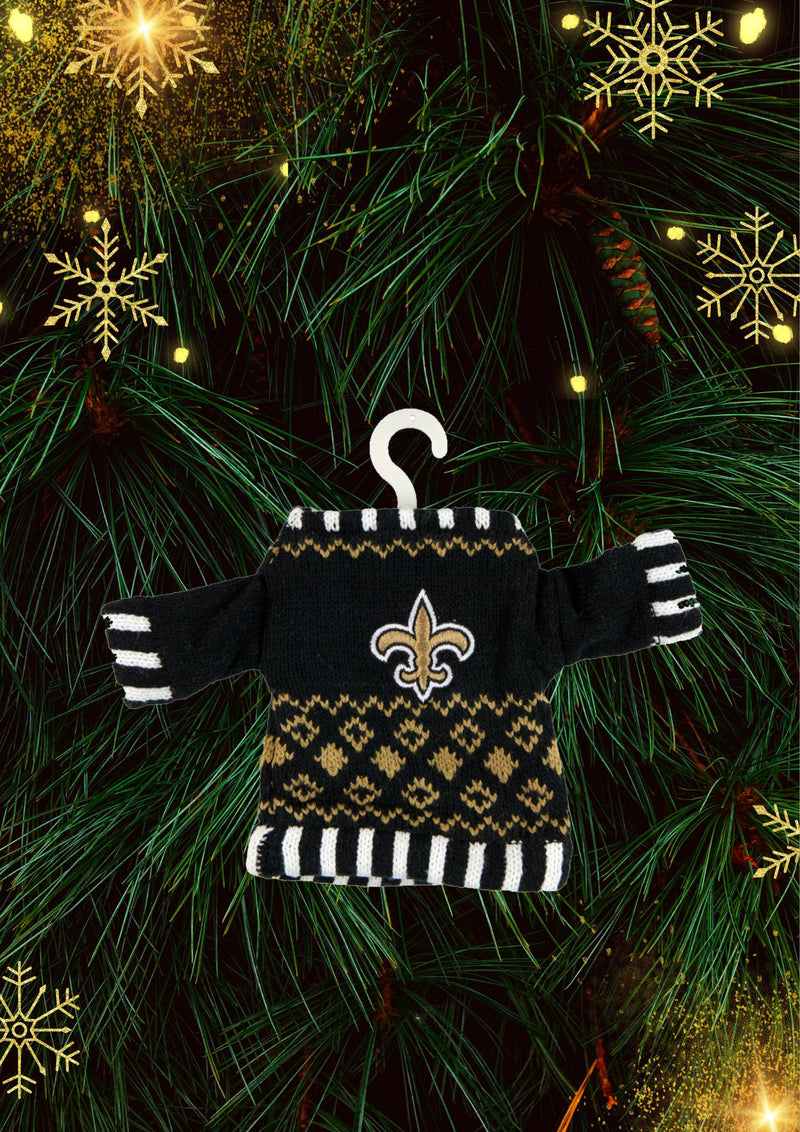 New Orleans Saints - Knit Sweater Ornament 3 Pack - OS / Multicoloured Ornaments Old Glory