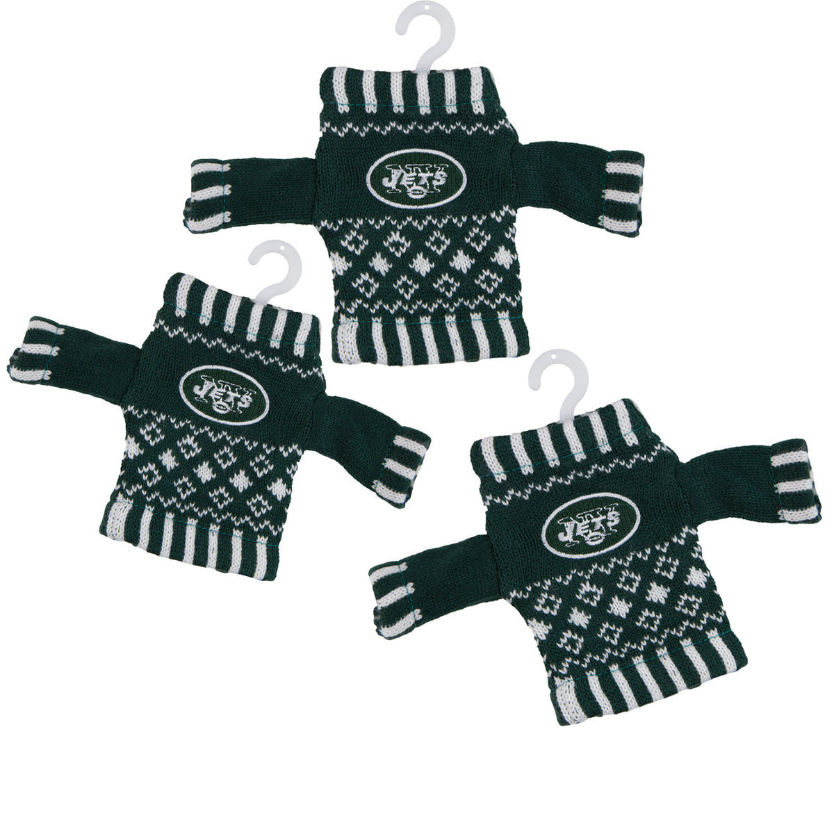 New York Jets - Knit Sweater Ornament 3 Pack - OS / Multicoloured Ornaments Old Glory
