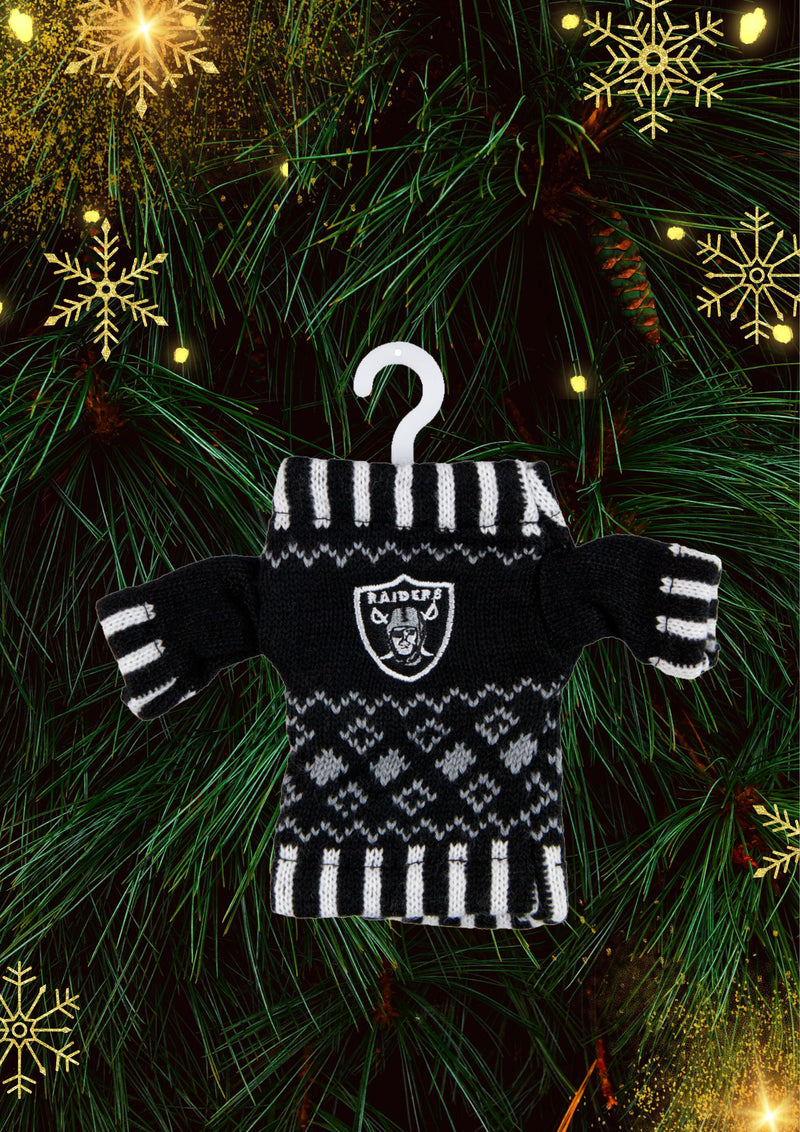 Oakland Raiders - Knit Sweater Ornament 6 Pack - OS / Multicoloured Ornaments Old Glory
