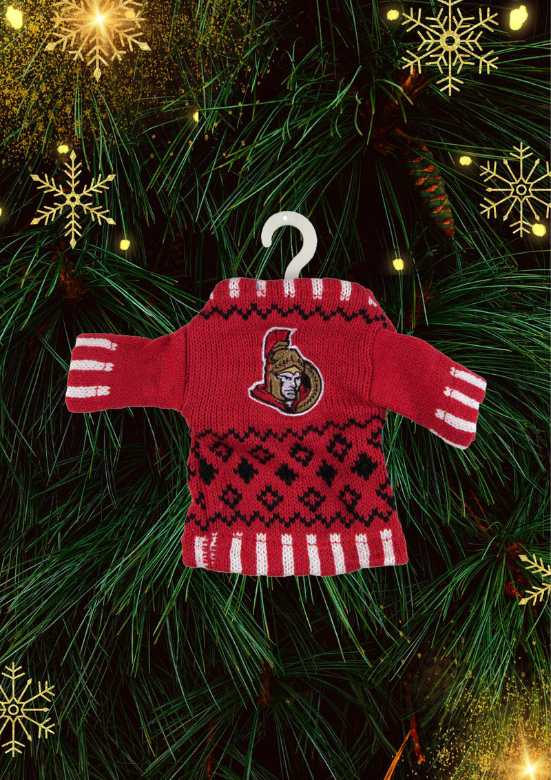 Ottawa Senators - Knit Sweater Ornament 3 Pack - OS / Multicoloured Ornaments Old Glory