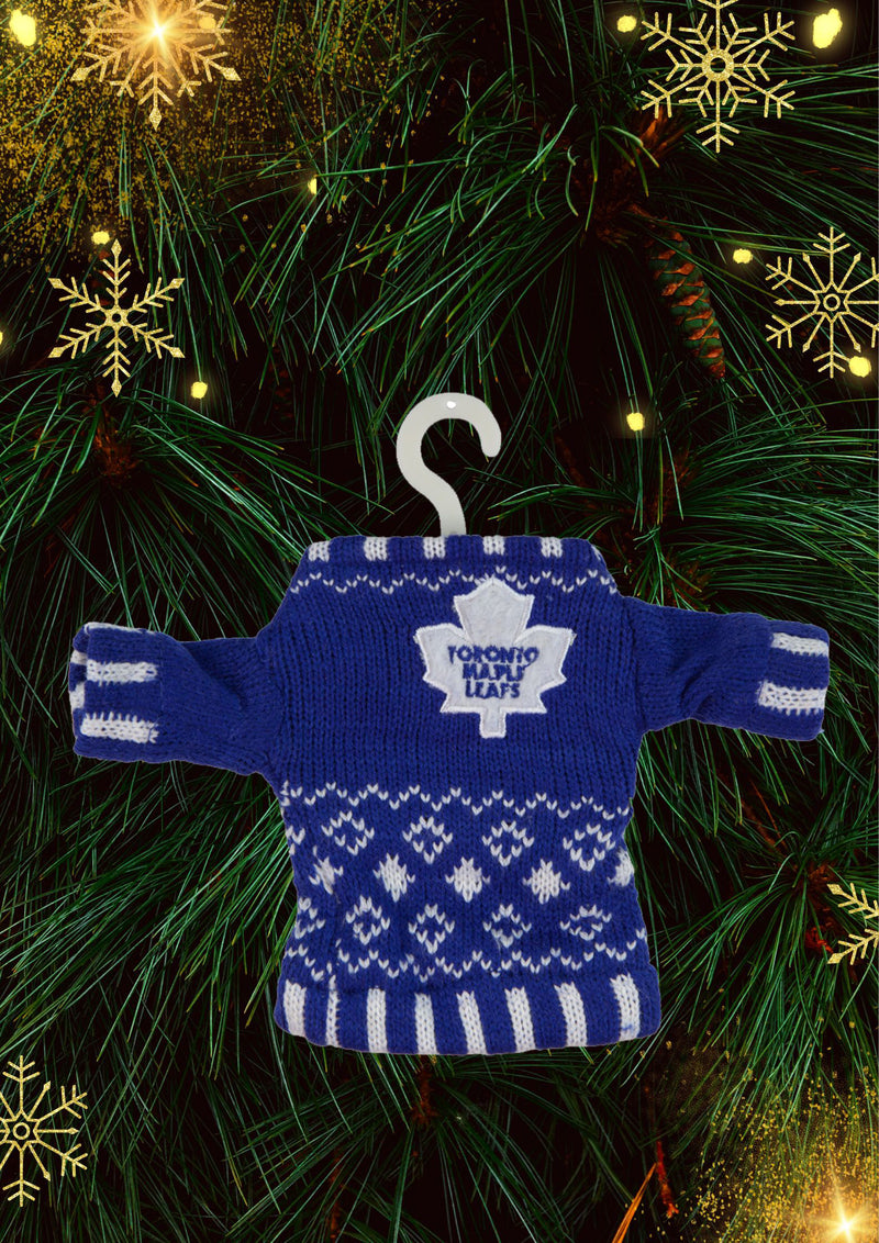 Toronto Maple Leafs - Knit Sweater Ornament 6 Pack - OS / Multicoloured Ornaments Old Glory