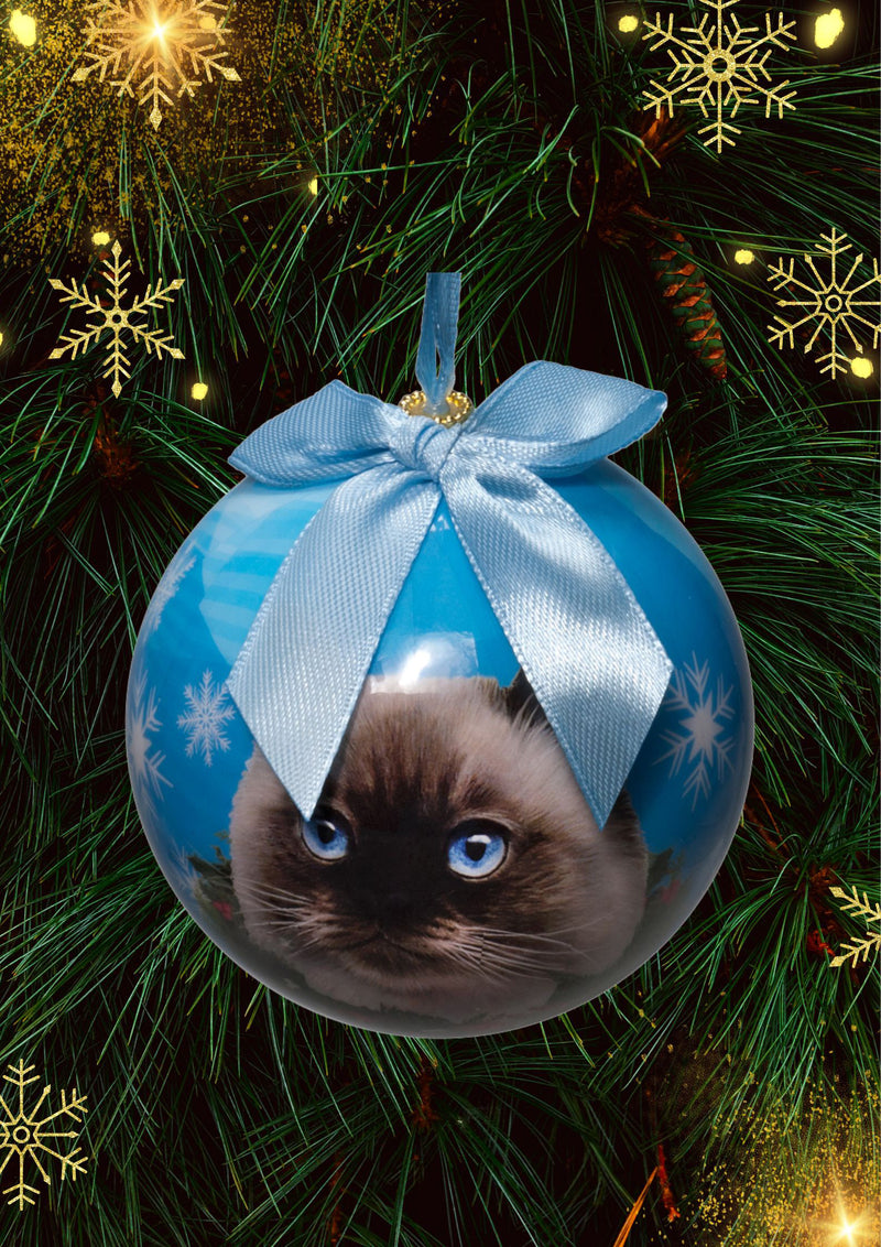 Himalayan Cat Christmas Ball Ornament 6 Pack - OS / Multi Ornaments Old Glory
