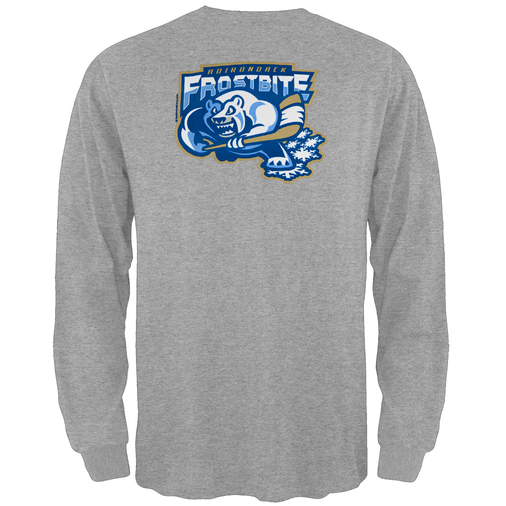 Adirondack Frostbite - Dual Logo Grey Youth Long Sleeve T-Shirt Youth Long Sleeves Adirondack Frostbite