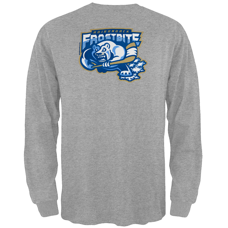 Adirondack Frostbite - Dual Logo Grey Youth Long Sleeve T-Shirt Youth Long Sleeves Adirondack Frostbite