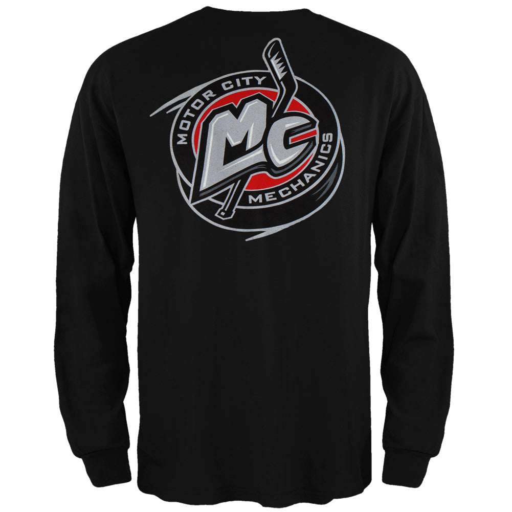 Motor City Mechanics - Dual Logo Black Long Sleeve T-Shirt Men's Long Sleeves Motor City Mechanics