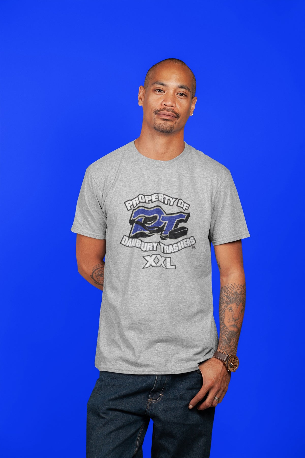 Danbury Trashers - Property Of XXL Adult T-Shirt Men's T-Shirts Danbury Trashers