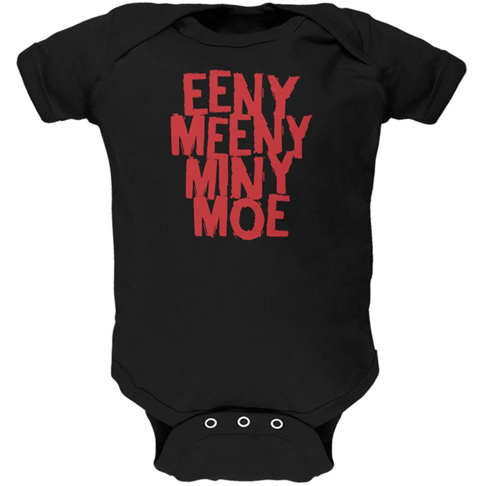Eeny Meeny Miny Moe Soft Baby One Piece Baby One Piece Old Glory 0-3M Black