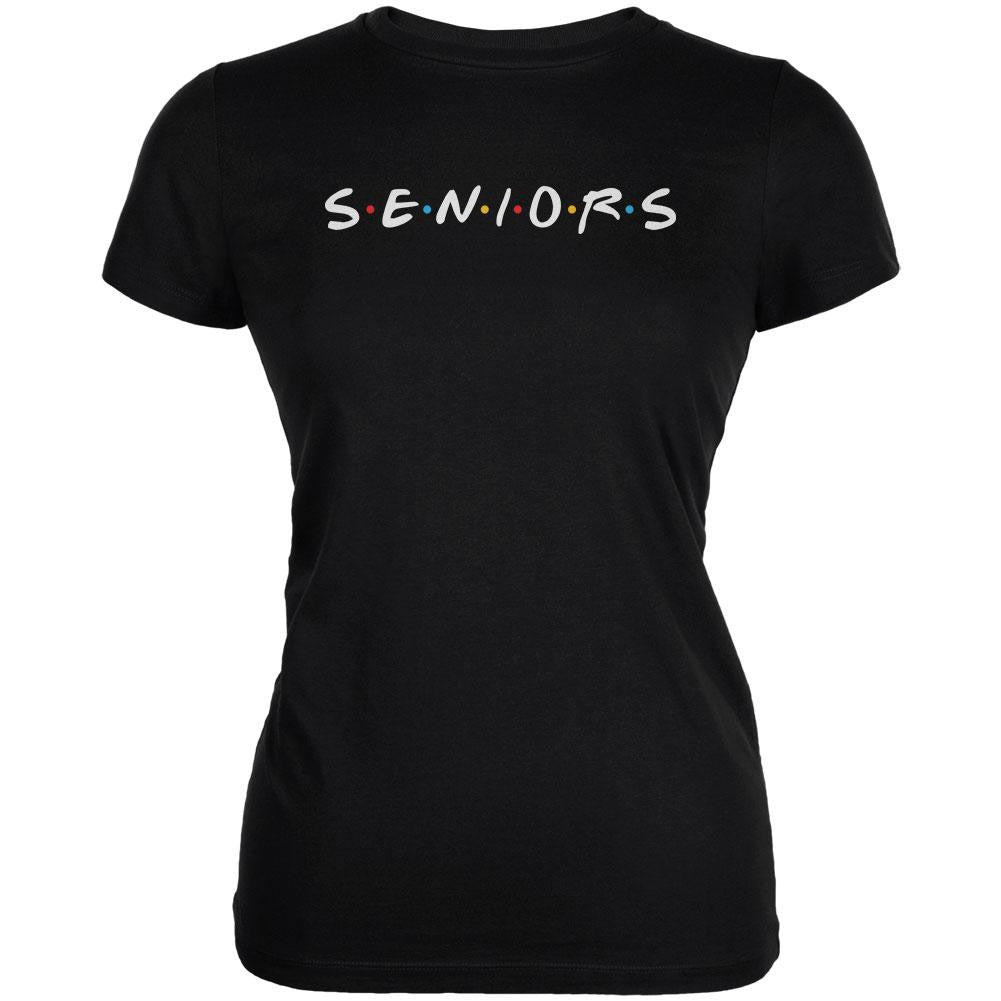 Graduation Seniors Parody Juniors Soft T Shirt Juniors T-Shirts Old Glory 2XL Black