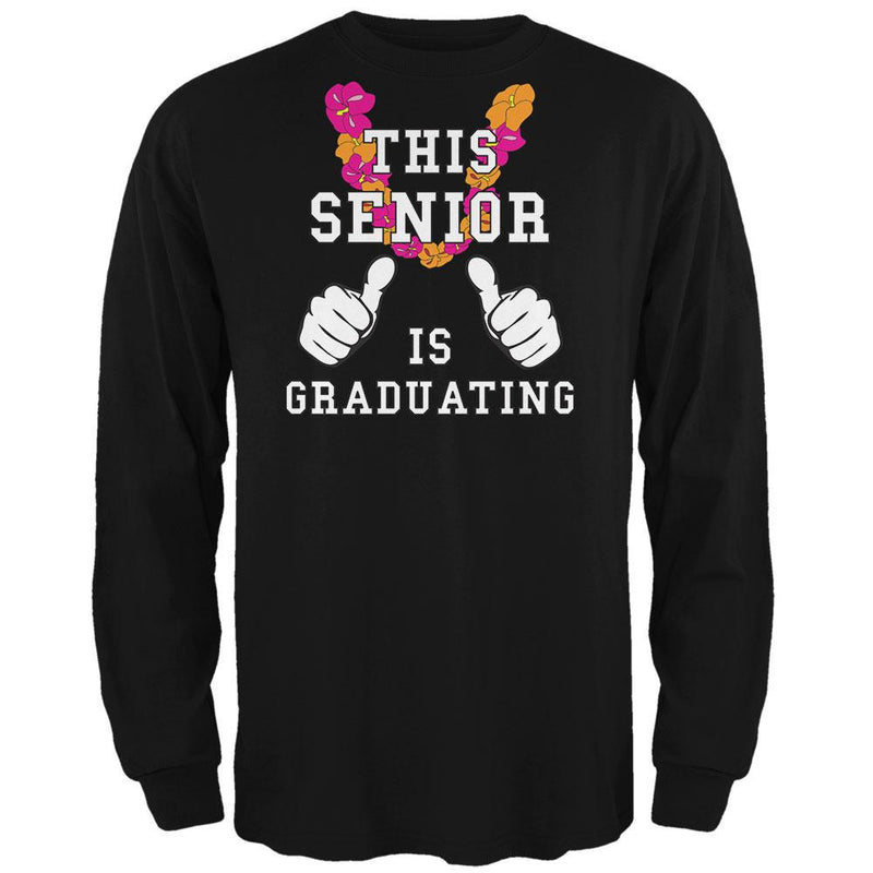 Graduation This Senior is Graduating Mens Long Sleeve T Shirt Men's Long Sleeves Old Glory 2XL Black