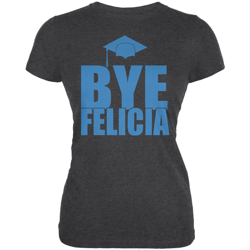 Graduation Bye Felicia Juniors Soft T Shirt Juniors T-Shirts Old Glory 2XL Black
