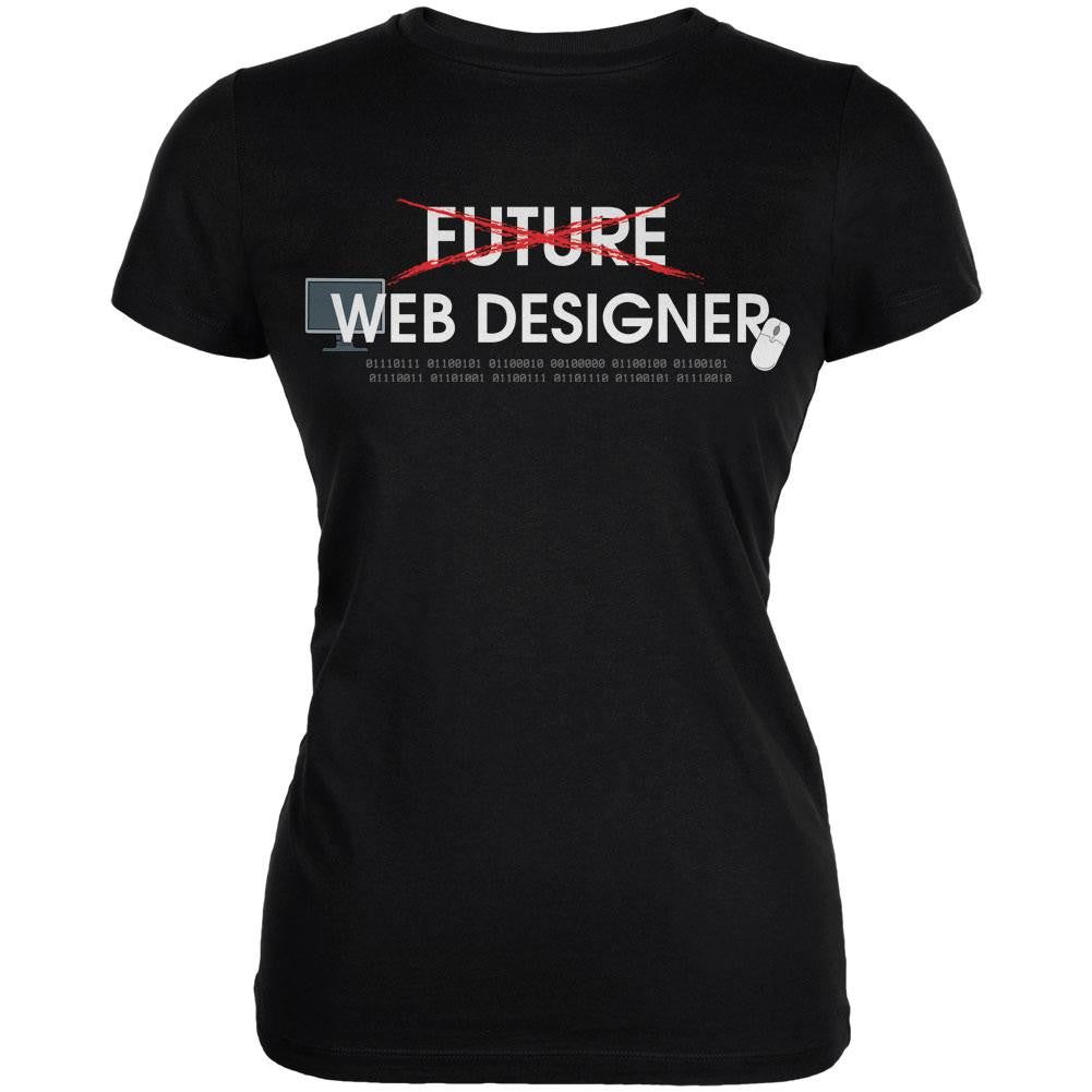Graduation - Future Web Designer Juniors Soft T Shirt Juniors T-Shirts Old Glory 2XL Black