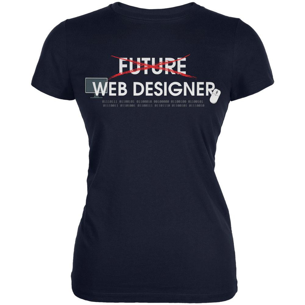 Graduation - Future Web Designer Juniors Soft T Shirt Juniors T-Shirts Old Glory 2XL Navy