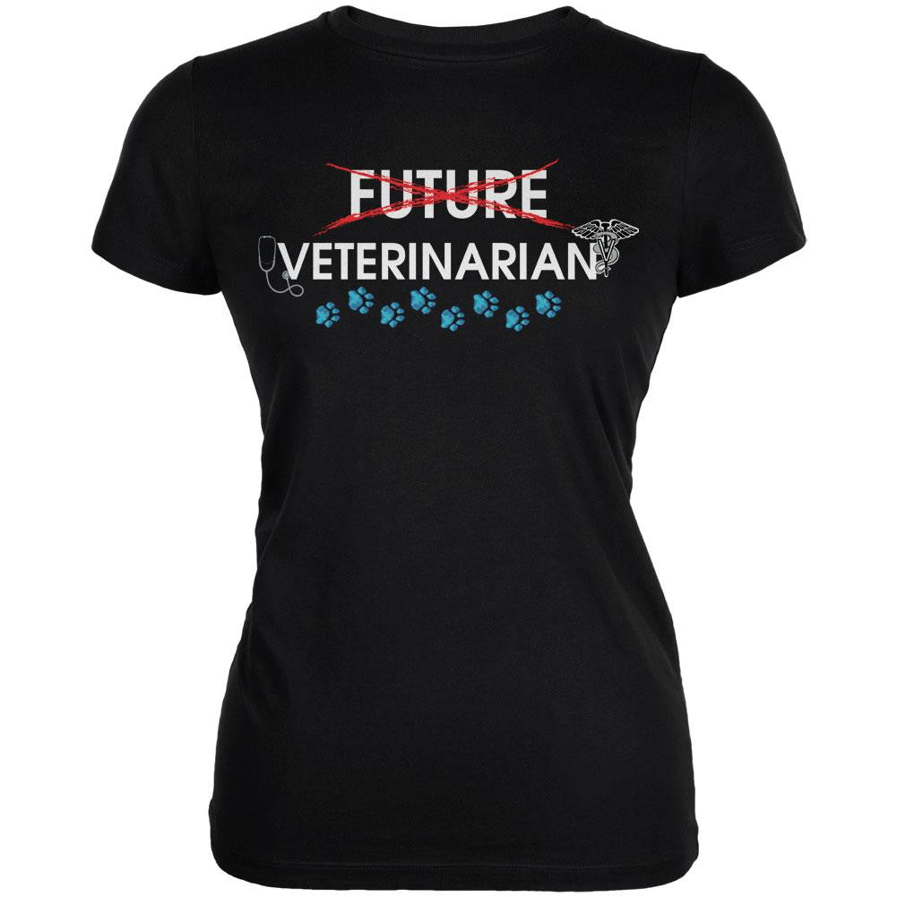 Graduation - Future Veterinarian Juniors Soft T Shirt Juniors T-Shirts Old Glory 2XL Black