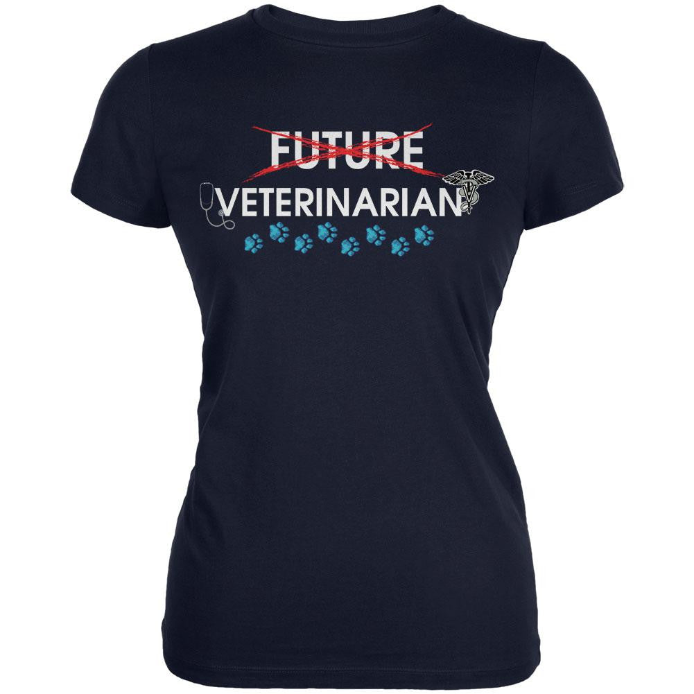 Graduation - Future Veterinarian Juniors Soft T Shirt Juniors T-Shirts Old Glory 2XL Navy