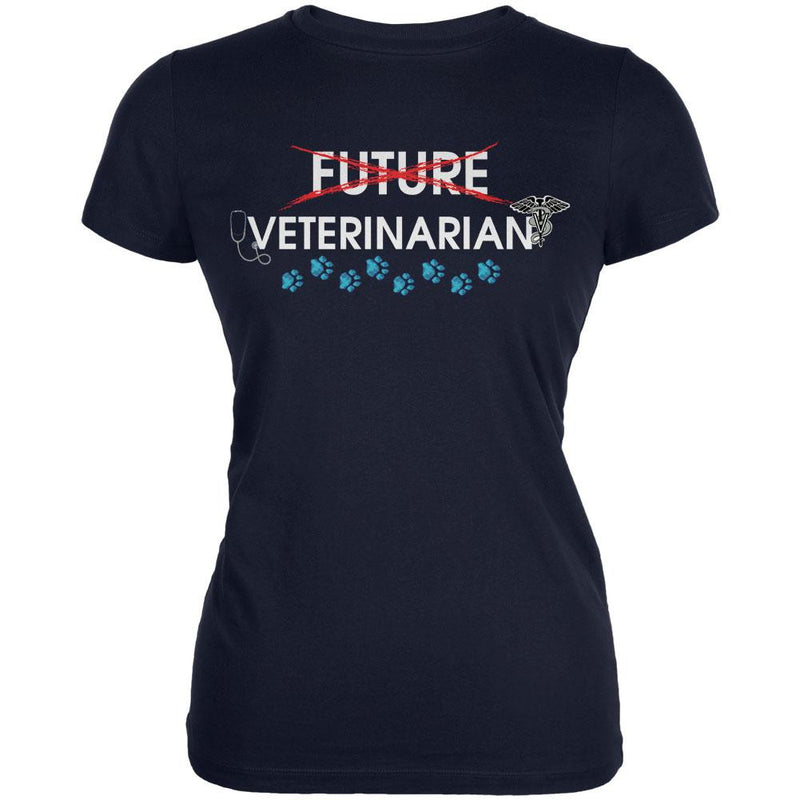 Graduation - Future Veterinarian Juniors Soft T Shirt Juniors T-Shirts Old Glory 2XL Navy