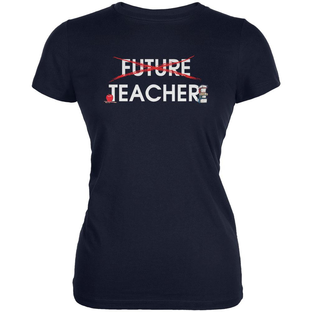 Graduation - Future Teacher Juniors Soft T Shirt Men's T-Shirts Old Glory 2XL Navy