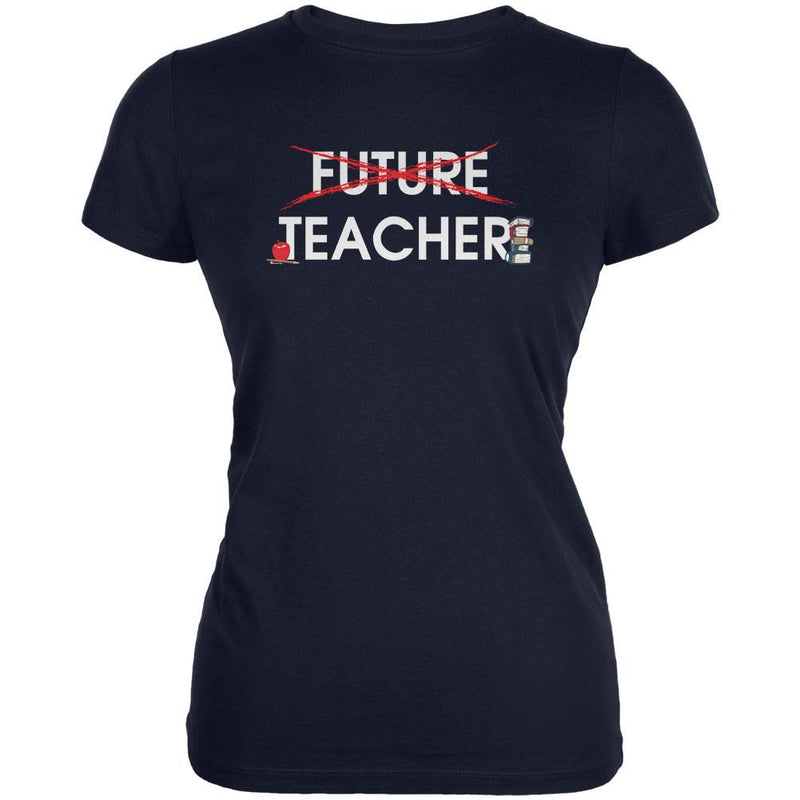 Graduation - Future Teacher Juniors Soft T Shirt Men's T-Shirts Old Glory 2XL Navy