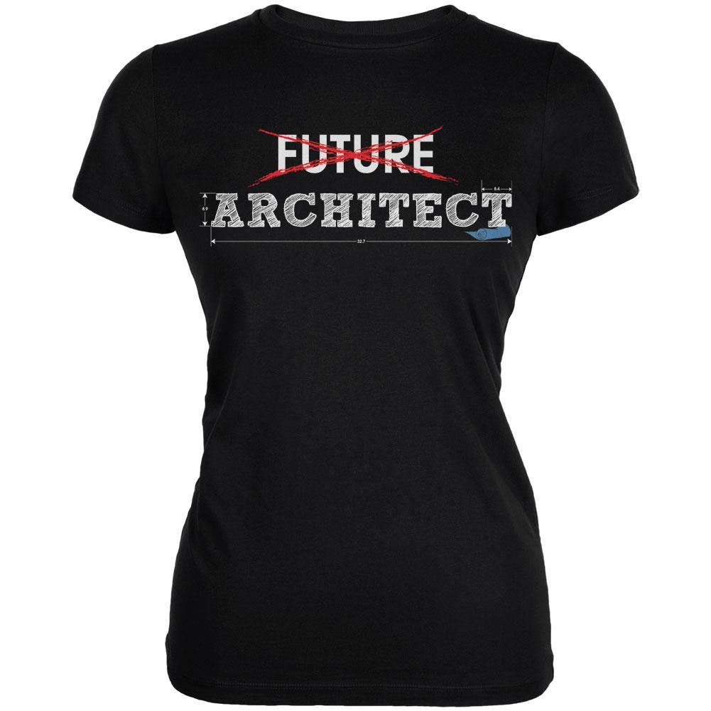 Graduation - Future Architect Juniors Soft T Shirt Juniors T-Shirts Old Glory 2XL Black