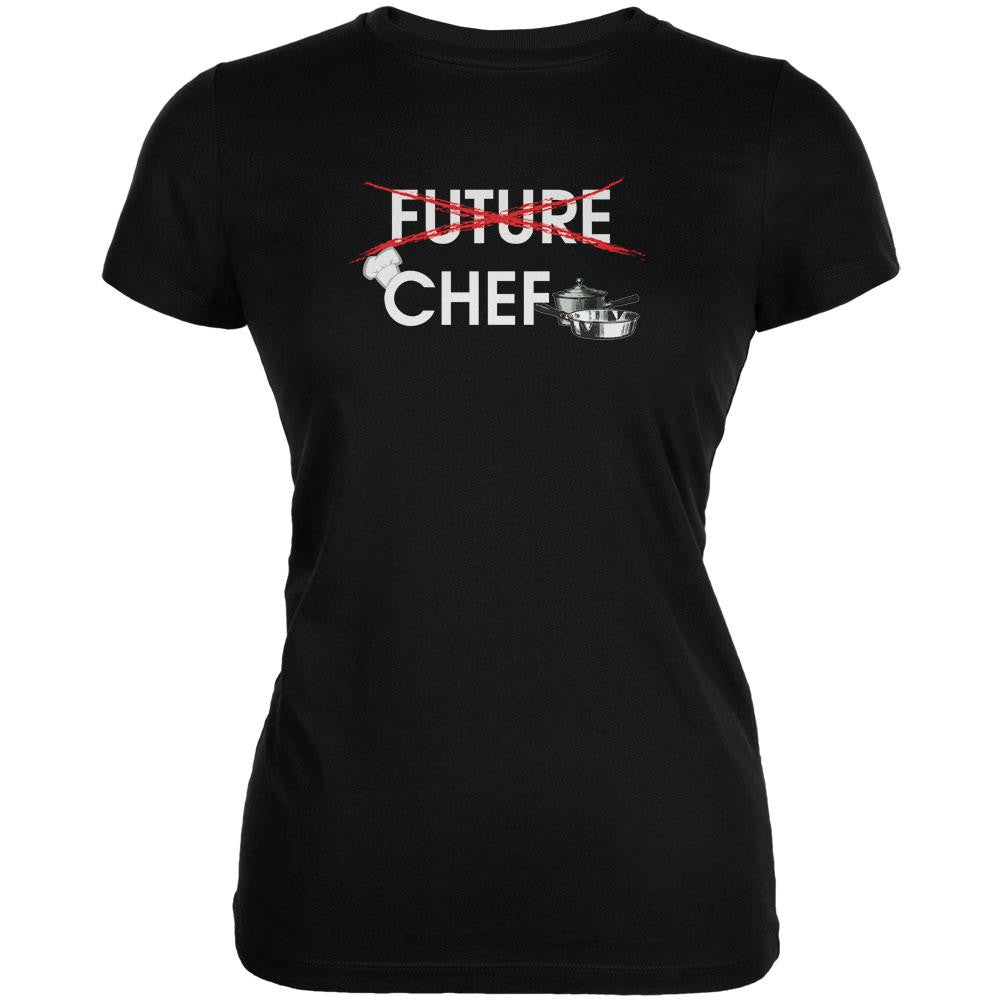 Graduation - Future Chef Juniors Soft T Shirt Juniors T-Shirts Old Glory 2XL Black