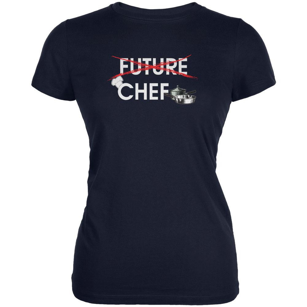 Graduation - Future Chef Juniors Soft T Shirt Juniors T-Shirts Old Glory 2XL Navy