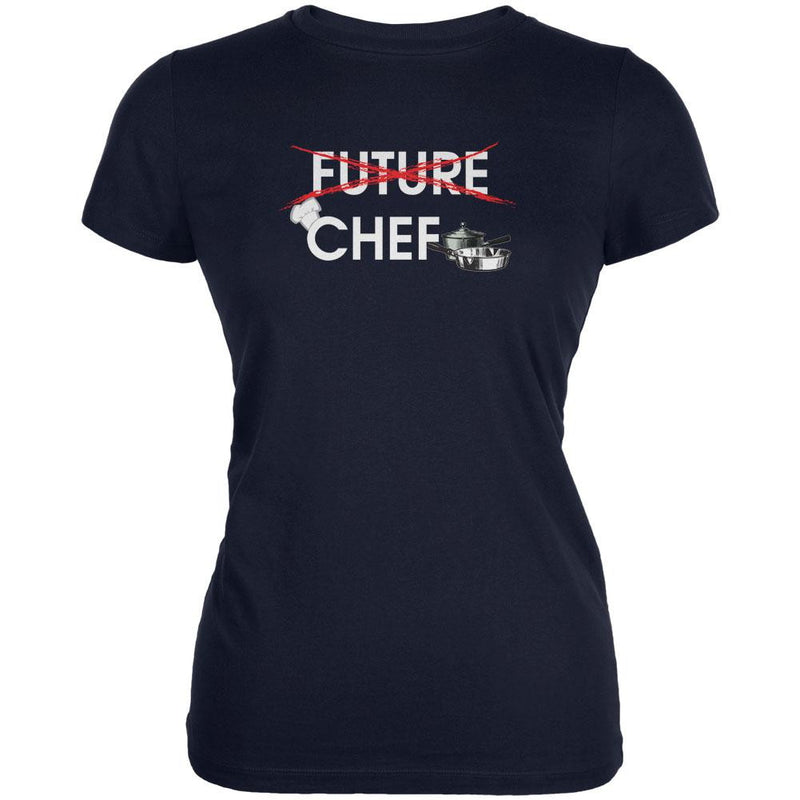 Graduation - Future Chef Juniors Soft T Shirt Juniors T-Shirts Old Glory 2XL Navy