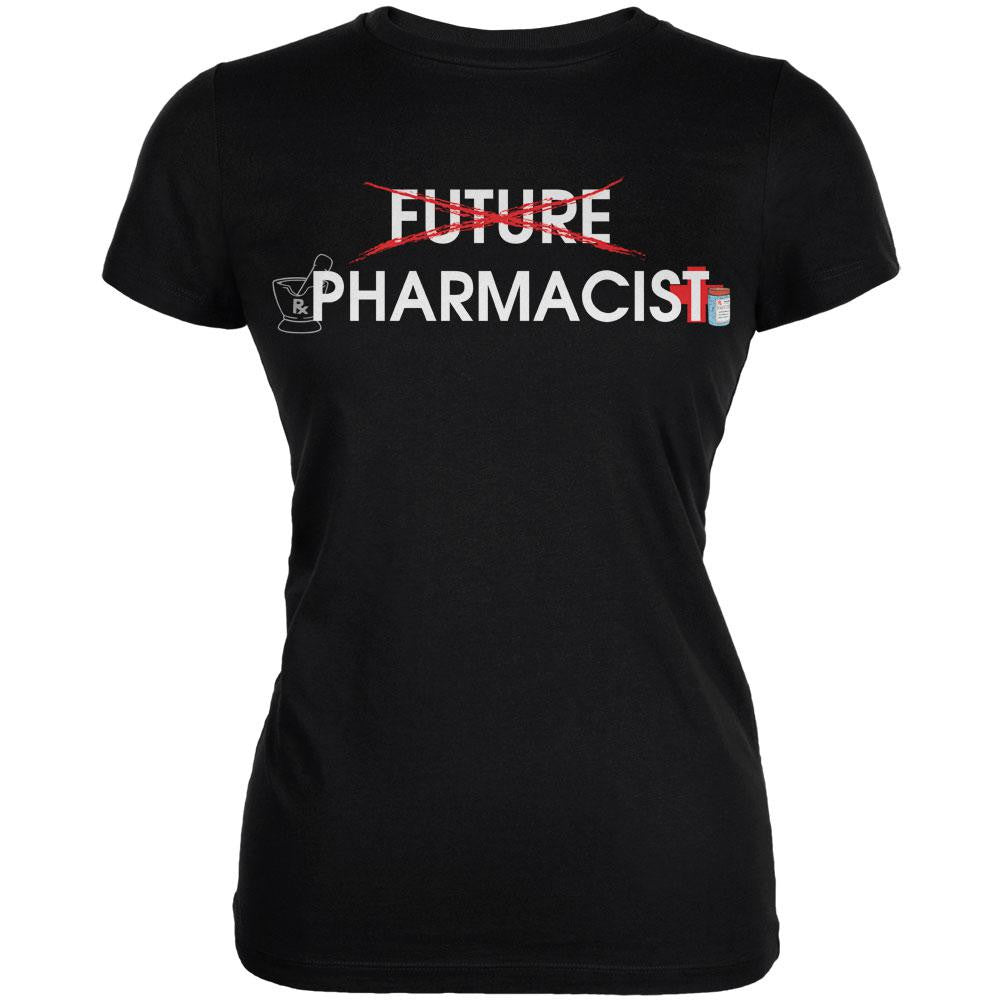 Graduation - Future Pharmacist Juniors Soft T Shirt Juniors T-Shirts Old Glory 2XL Black