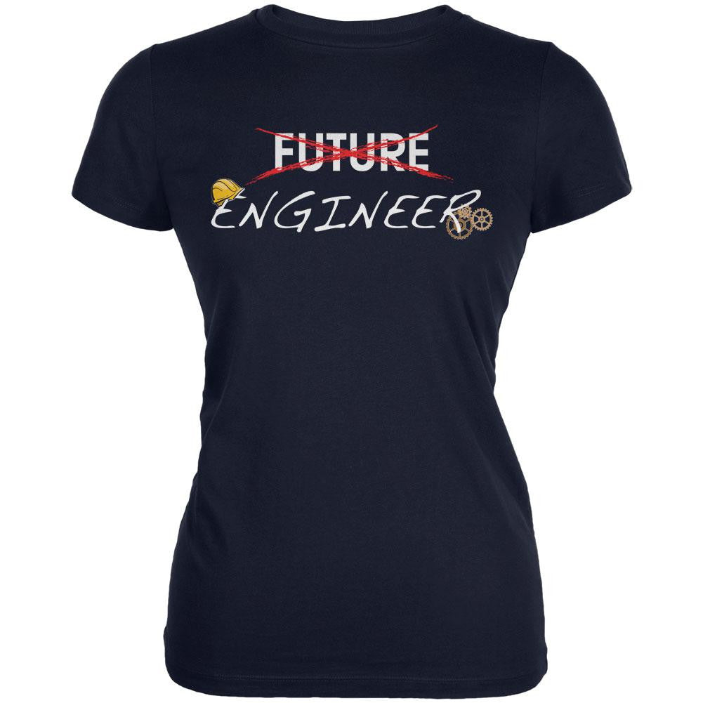 Graduation - Future Engineer Juniors Soft T Shirt Juniors T-Shirts Old Glory 2XL Navy