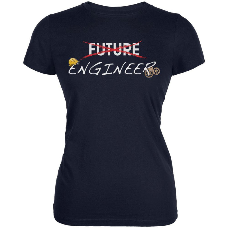 Graduation - Future Engineer Juniors Soft T Shirt Juniors T-Shirts Old Glory 2XL Navy