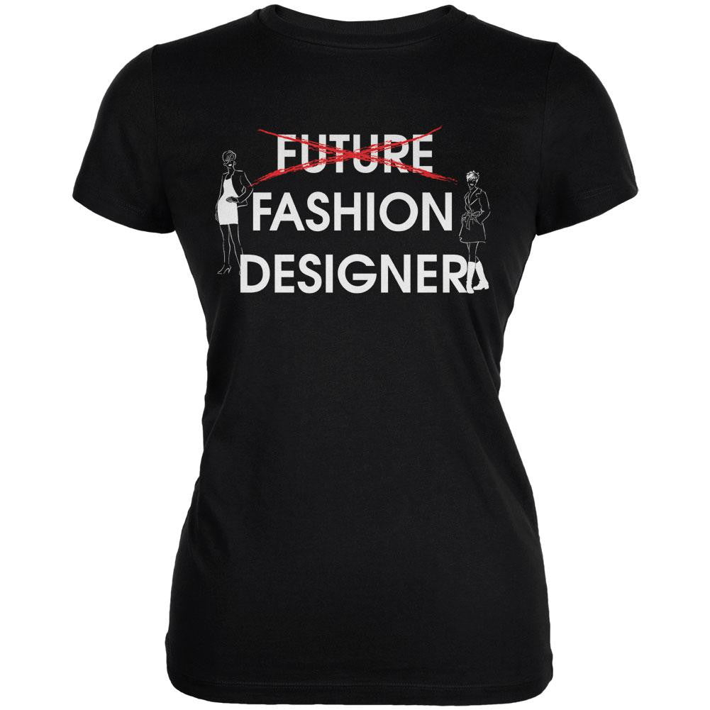 Graduation - Future Fashion Designer Juniors Soft T Shirt Juniors T-Shirts Old Glory 2XL Black