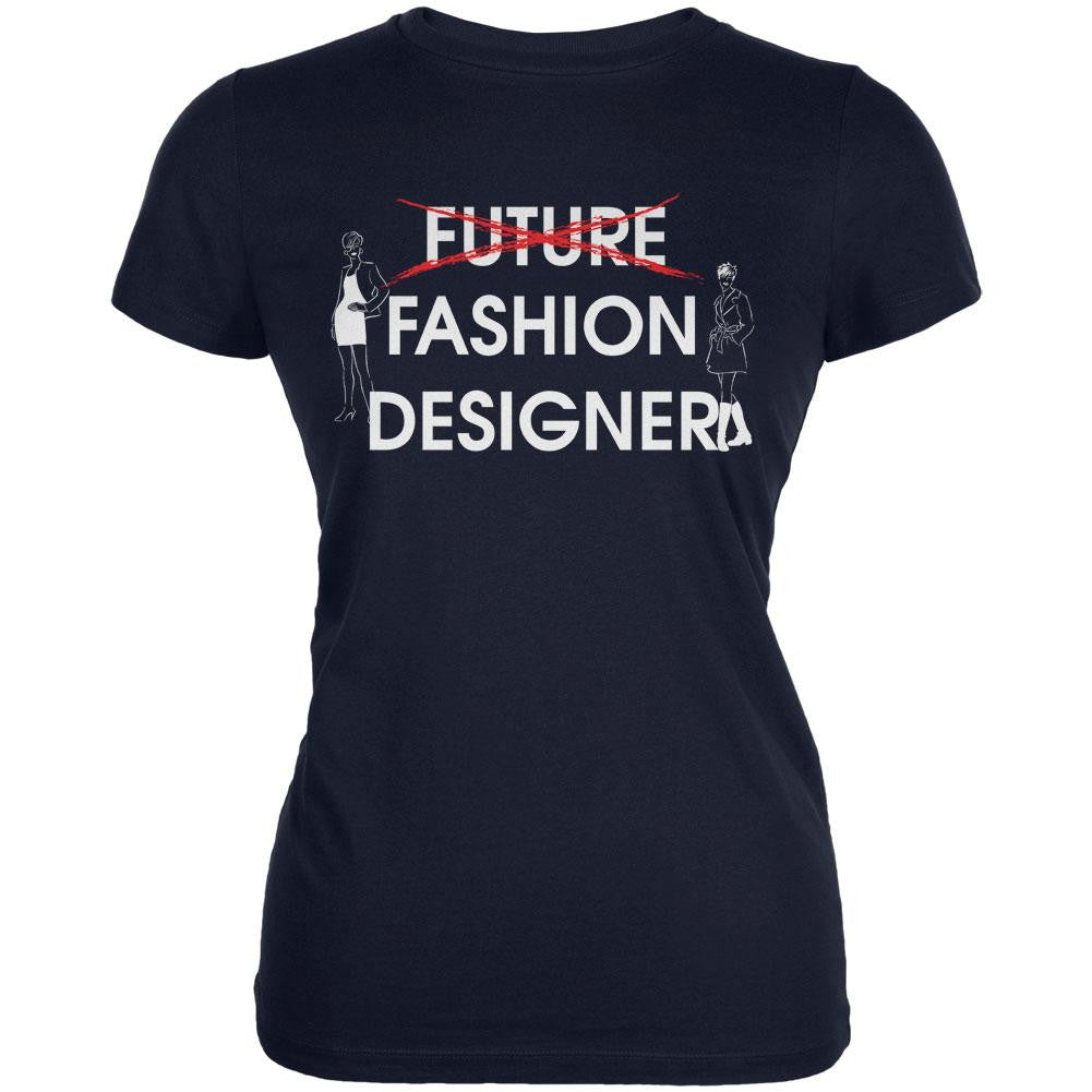 Graduation - Future Fashion Designer Juniors Soft T Shirt Juniors T-Shirts Old Glory 2XL Navy