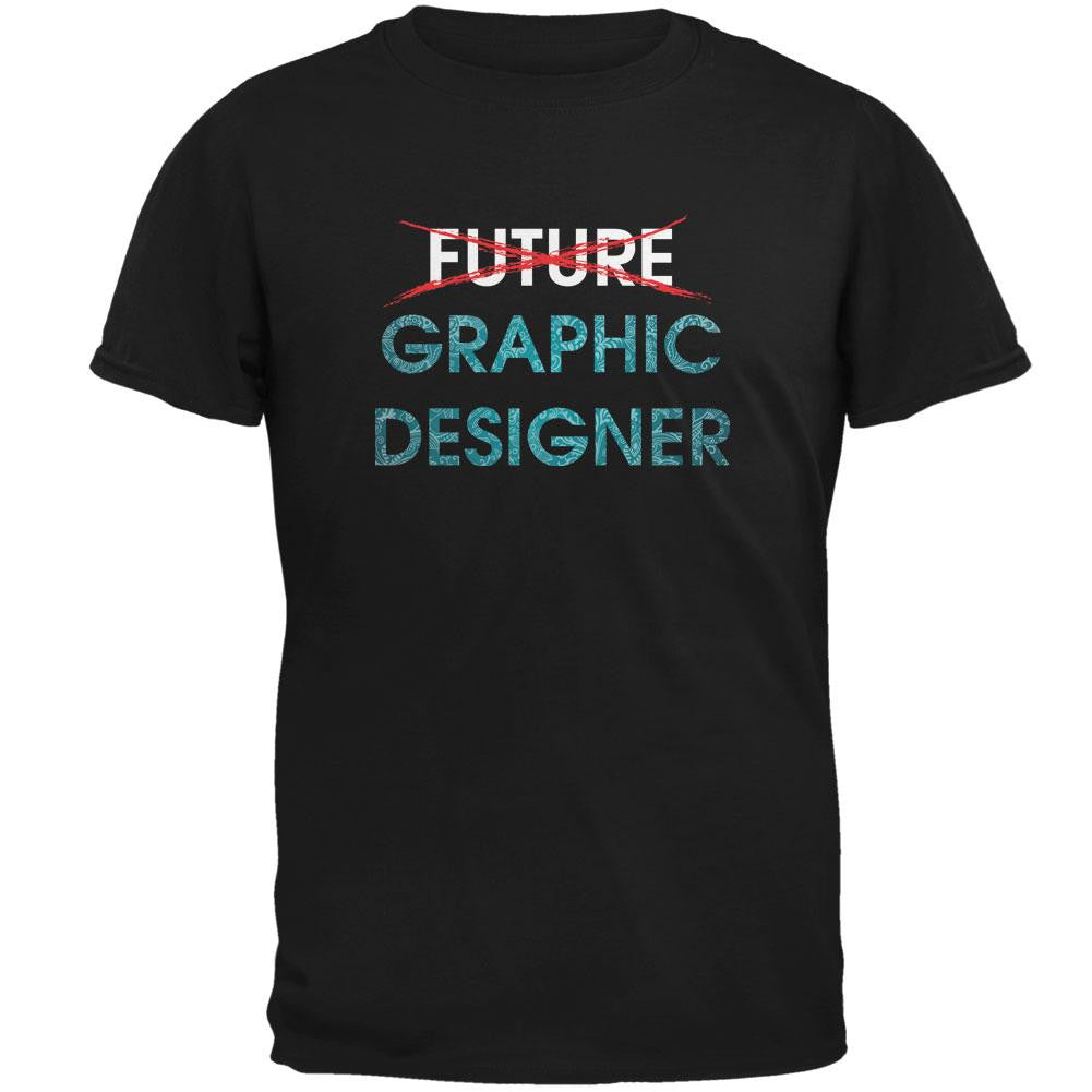 Graduation - Future Graphic Designer Mens T Shirt Men's T-Shirts Old Glory 2XL Black