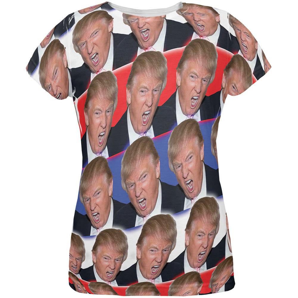 Election 2016 Trump Make America Great Funny All Over Womens T Shirt Women's T-Shirts Old Glory 2XL Multi