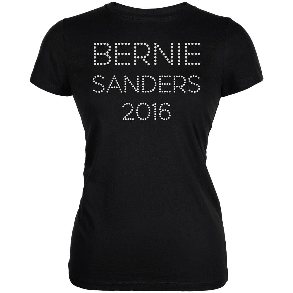 Election 2016 Bernie Sanders Light Sign Juniors Soft T Shirt Juniors T-Shirts Old Glory 2XL Black