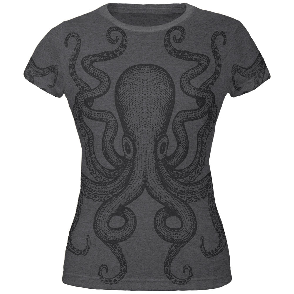 Kraken Juniors Soft T Shirt Juniors T-Shirts Old Glory SM Dark Heather