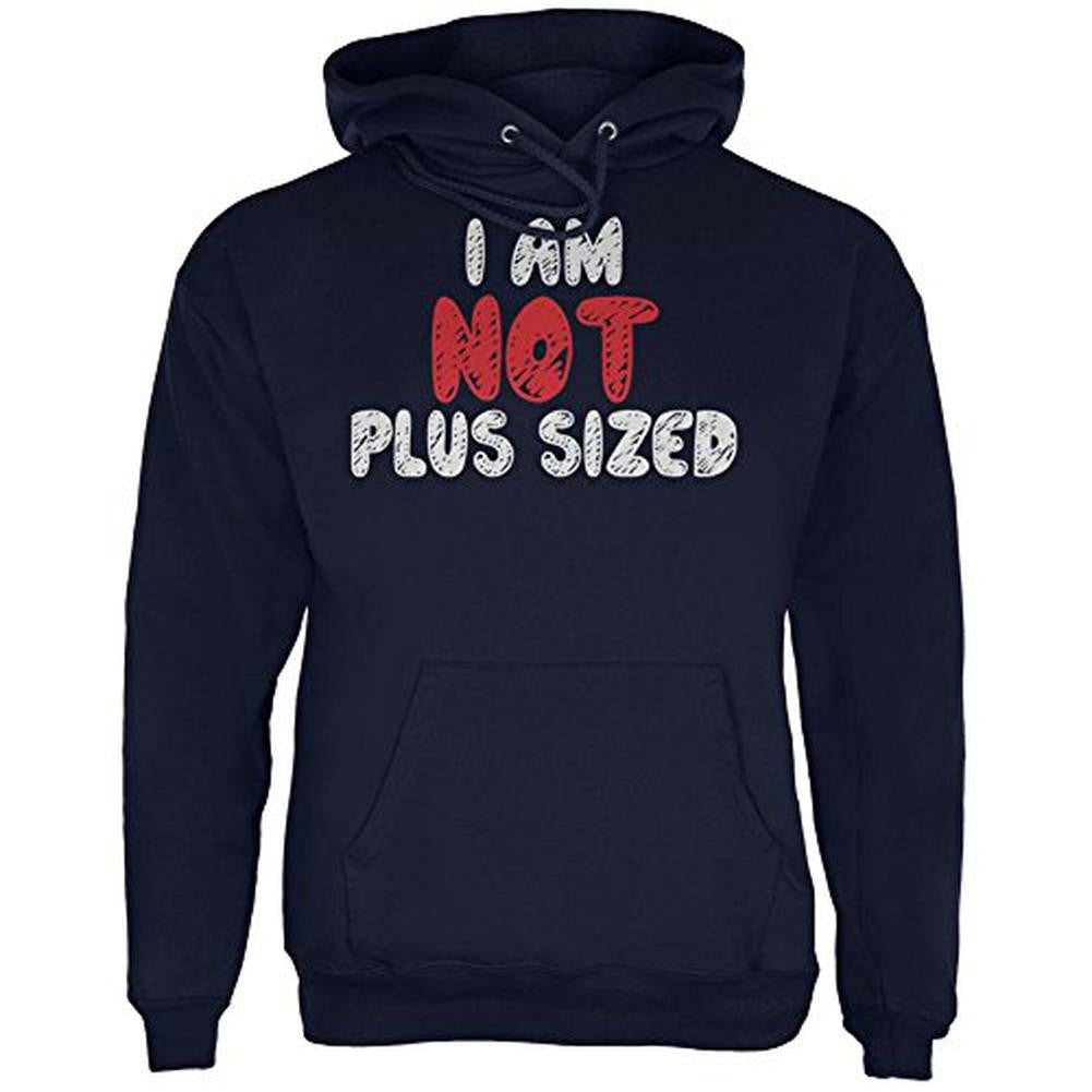 I'm NOT Plus Sized Mens Hoodie Men's Hoodies Old Glory 2XL Navy