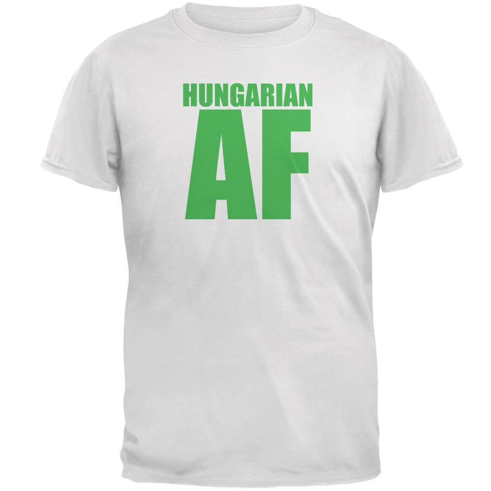 Hungarian AF Mens T Shirt Men's T-Shirts Old Glory 2XL White